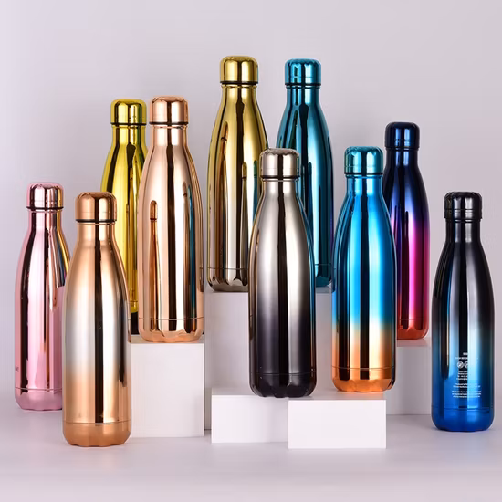 Bouteilles d'eau de 17oz 500ml, flacons sous vide de luxe à Double paroi pour randonnée professionnelle de haute qualité