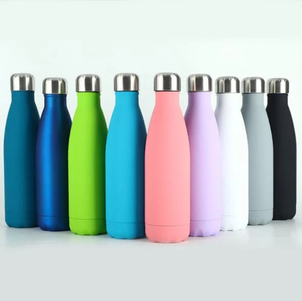 Double Wall Insulated Stainless Steel Cola Shape Sport Water Bottle Vacuum Flask