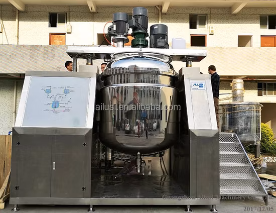 Steam Heating Emulsifier 100L Vacuum Emulsifier Cream Cleanser Vacuum Emulsifier Pot