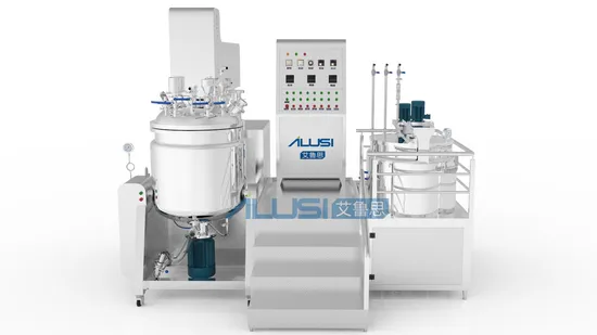 Steam Heating Emulsifier 100L Vacuum Emulsifier Cream Cleanser Vacuum Emulsifier Pot