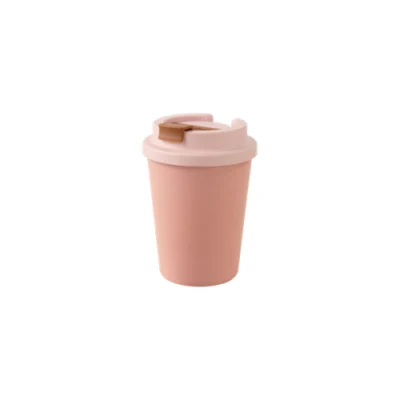 Matériau naturel écologique réutilisable 350 ml 12 oz PLA tasse à thé tasse à café tasse de voyage à emporter sans mélamine sans conception couleur unie pour la maison et le bureau