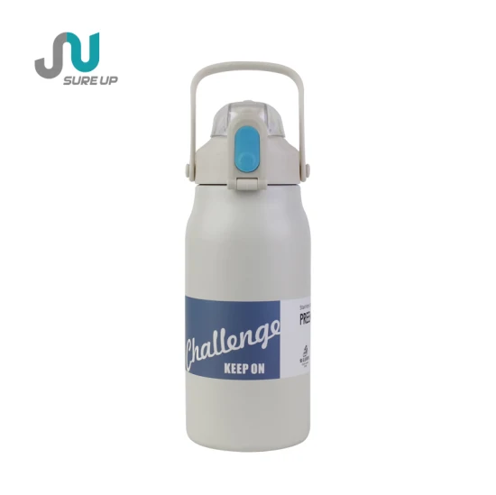 Bouteille d'eau à Double paroi personnalisée en acier inoxydable, avec poignée, flacon Thermos sous vide pour le sport, vente en gros, 550ml, 650ml