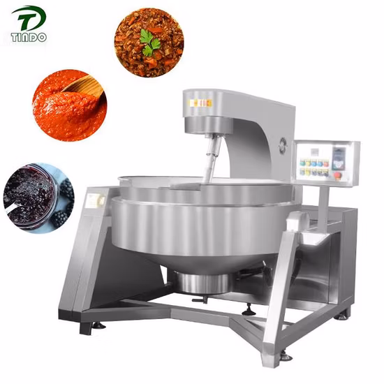 Marmite sous vide horizontale de 600 L avec mélangeur en vente chaude